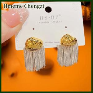 Hmeme French Luxury White Tassel Earrings Fashion Women Needle Earring Accessries