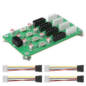 ATXs 6 8pin to 8 Way Voltages Converters Board 5V 12V for PC Connection and Adaptation