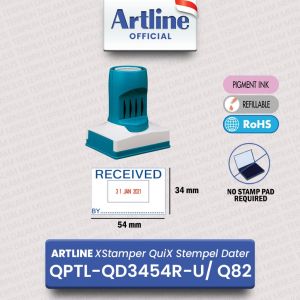 ARTLINE XSTAMPER QUIX Stempel QPTL-QD3454R-U/ Q82 DATER