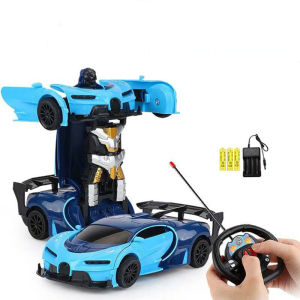 Car Toys 2 In 1 Transformation Robots Cars Action Collision Deformation Remote-controlled Sports Driving Vehicles Toys For Boy I01
