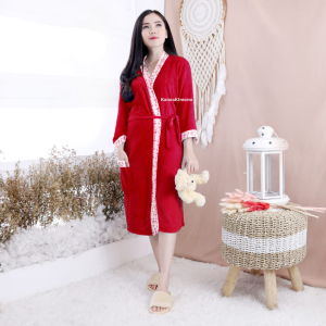 Kimono Handuk Mandi Tidur POLOS XL 7 Warna KANZA KIMONO (75 kg)
