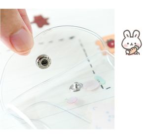 Hộp đựng bút trong cho bé -  Tặng kèm Sticker