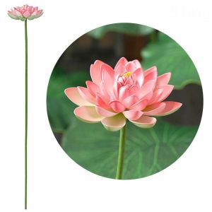MAOMEI Thân dài Hoa nhân tạo phong cảnh Trang trí tự làm NGHỆ THUẬT Hoa sen giả Trang trí hồ bơi trong nhà Đạo cụ Hoa giả trang trí Trang trí đám cưới