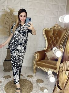 Setelan Tie Die Kekinian Beseman Cap Malaman Warna Soft Kekinian