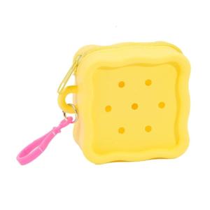 Silicone Miniature Wallet Elastic Purse Creative Hole Design Silicone Holder For School Supplies Storage