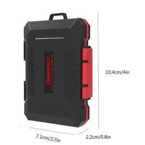 Desiontal LP-E8 Memory Cards Storage Box Waterproof SD/CF/SDHC/SDXC/MSD Cards Holder Protector Organizer Case TF Cards Storage Case