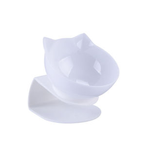 Oblique Cat Bowl Neck Protection Cat Duoble Bowl Dual Pet Bowl Cat Food Bowl Ease Food Bowl For Cat