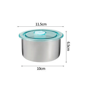 DD Bekas Simpanan Makanan Tahan Lama Dengan Tutup Untuk Travel School Stainless Steel Food Bowl Leakproof Portable Container Daily Home Use Storage便当饭碗套装