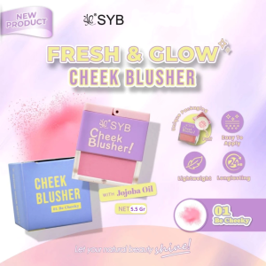 SYB CHEEK BLUSHER Blush On Fresh and Glow with Jojoba Oil Perona Pipi Natural Finish Look