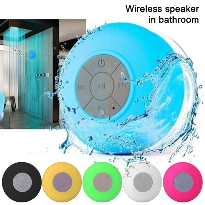 Best Bluetooth Speaker For Bathroom BT06 Portable Waterproof Bathroom Suction Cup Bluetooth Speaker | Lazada PH