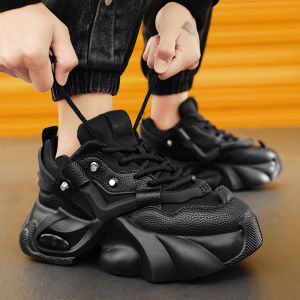 【with box】Boulder Korean White Shoes for Men on Sale Original Casual Fashion Chunky Sneakers for Men Rubber Sports Mens Shoes Increase Height 5CM Aesthetic Mens Sneakers Sapatos pang lalaki High Quality FreeShipping