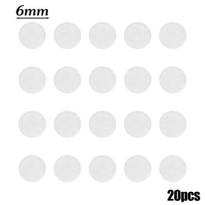 20pcs Clip-on Earrings Cushion Silicone Self-adhesive Comfort Anti-Pain Earring Pads   Earring Accessory