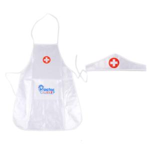 Trẻ Em Trẻ Em y tá bác sĩ Trang Phục Cosplay Tạp dề có thể điều chỉnh Với Mũ Hat Đồng Phục Hiệu Suất bữa tiệc Halloween Mặc Giả Vờ Trò Chơi Đồ Chơi