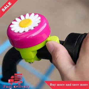 [COD] Kids Funny Bicycle Bell Horns Bike Daisy Flower Children Girls Safety Cycling Ring Alarm For Handlebars Multi-color Bicycle Bell