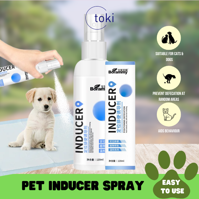 Pet Inducer Spray 120ml Potty Toilet Training Restrict Area Spray