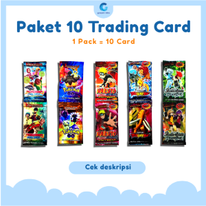 Paket 10 Trading Card Mainan Kartu Anak Karakter