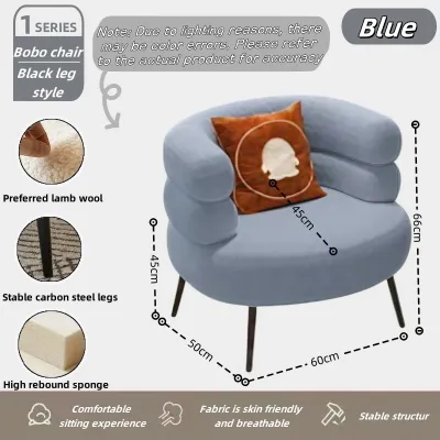 Single Sofa Chair Nordic Style Lazy Chair Makeup Chair Lounge Chair Bedroom Chair Dressing Chair