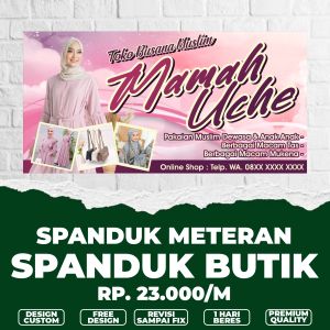 Spanduk banner toko baju / spanduk butik