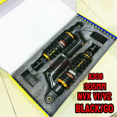 ESPADA ABSORBER A308 NVX155 NVX V1 V2 305MM BLACK ABSORBER ADJUSTABLE MONOSHOCK MONO SHOCK