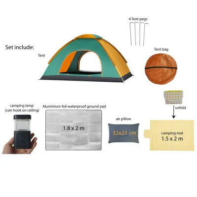 Camping Tent Waterproof Outdoor Portable Folding Foldable Lightweight Easy Instant Family Compact