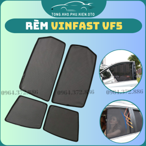 Rèm che nắng xe Vinfast VF5/Herio Green - Bộ 4 tấm 4 cửa chắn nắng vừa khít form xe nam châm hút mạnh