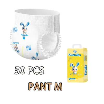 TUTUBA 50pcs Baby Diaper Pull-ups Pants M Medium Disposable Diapers