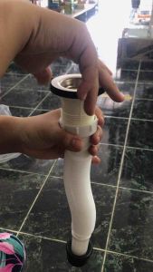 สายน้ำทิ้ง สะดืออ่างซิงค์ ท่อน้ำทิ้ง ท่อต่อสะดืออ่างซิ้งค์ ท่อเกลียวต่อท่อนำ้ทิ้ง สามารถยืดความยาวได้ถีง 80 เซนติเมตร