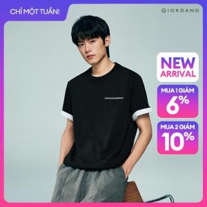 GIORDANO Men T-Shirt Round Neck Short Sleeve T-Shirt Casual Stylish Trendy Elegant Comfortable Fashion Classic 13026241