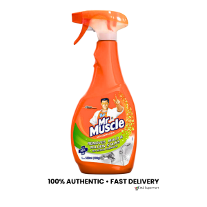 Mr Muscle Mold and Mildew Stain Remover Spray 500mL Bathroom Tile Grout Cleaner Anti Mold