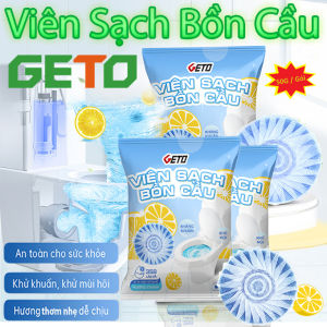 Viên Thả Sạch Bồn Cầu GETO Hương Chanh 50G CLEANZ - Cốc Thả Bồn Cầu Diệt Khuẩn Tẩy Sạch Mảng Bám Khử Mùi