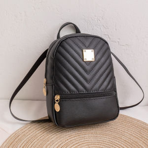 Women Girl Backpack Bag Leather Mini Small Lady Bag Casual Street Large Capacity Shoulders Bag