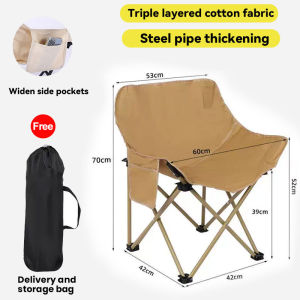 Camping Moon Chair Outdoor Folding Chair High Back Portable Chair for Indoor Beach Picnic