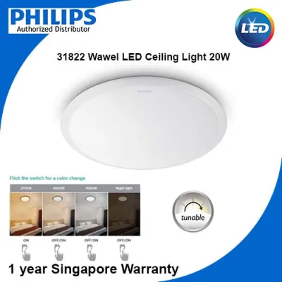 Philips Wawel 31822 17w/20w/36w LED Ceiling Light Tri Colour / Tunable / Switch Scene / 3 Colour