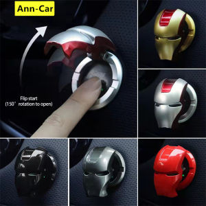 Ann-Car Car One-button start protective cover decorative sticker ignition ring switch button flip car interior accessories
