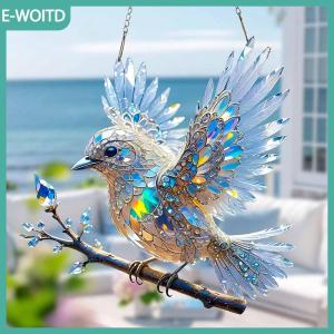 【E-WOITD】 New Acrylic chim trang trí nhà Mặt dây chuyền phòng khách ban công sân treo Mặt dây chuyền sinh nhật và quà tặng trang trí kỳ nghỉ