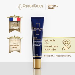 Kem mắt làm mờ quầng thâm nếp nhăn bọng mắt tàn nhang DermEden Eye Contour Retinol 1% + Niacinamide 5% - Lazada
