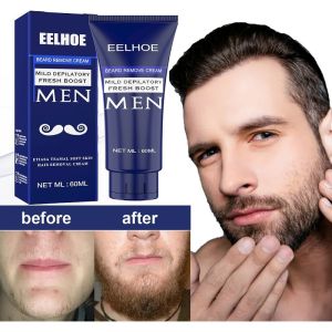 60g Mens Hair Removal Cream Beard Armpit Chest Hands Legs Privates Painless Gentle Nourish Convenient Red Myrrh Body Skin Care