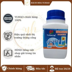 Bột thông tắc cống Toilet Bồn rửa bát Chậu rửa mặt – Xử lý tắc nghẽn đường ống bồn cầu cực mạnh Khử mùi hô Nhãn hiệu Yuhao 280g