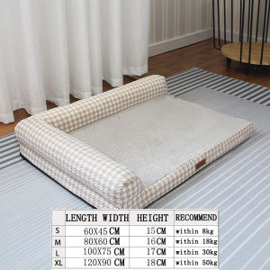 Ultra Soft Calming Dog Bed Washable Removable Orthopedic Support Crate Bed for Small Medium Big Dog