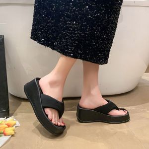 Sandal Wedges Slip On Hak Tebal Kasual Wanita Premium SSK 921 TANPA DUS / KOTAK SEPATU