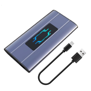 Hard drive Case LED Lighting Aluminum Construction Shockproof Design Tool-less Installation Wide Compatibility For HDD Hard drive Storage