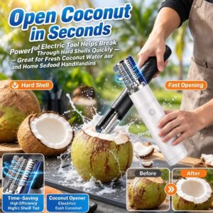 JMY Electric Fish Scaler Electric Coconut Scraper Handheld Coconut Grater Fish Scale Remover Kitchen Tool