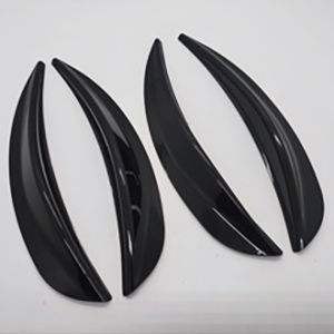 SEAMETAL 4Pcs/Set Car Wheel Eyebrow Arch Trim Side Fender Flare Strip Universal Curved Anti-Scratch Wheels Lip Strip Car Sticker