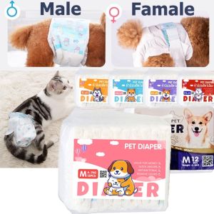 12-36pcs Dog&Cat Diaper Female Male Dog Diapers XXS-XL Pet Disposable Diaper Cat Diapers