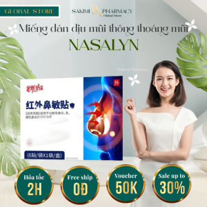 Combo 6 Miếng Dán Dịu Mũi NASALYN – Miếng Dán Mũi NASALYN Làm Thoáng Mũi & Thư Giãn Êm Ái Dễ Chịu Từng Hơi Thở