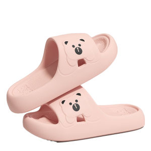 SDRYHTDH Chống trượt Dép Eva Chống mùi Hở ngón Dép gấu hoạt hình Thời trang Đồ đi biển Dép bệt nữ Nhà