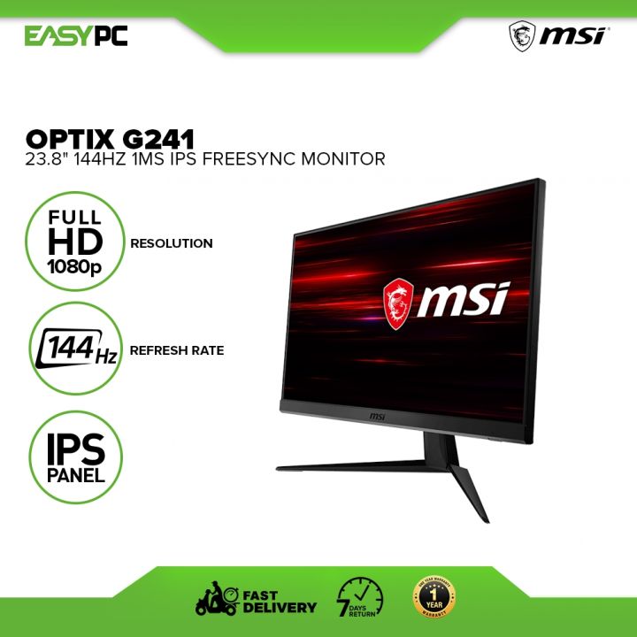 MSI Optix G241 144Hz 1ms IPS Freesync Monitor Night Vision