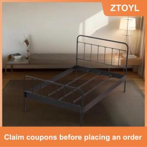 【ZTOYL】 1pcs 1:12 Dollhouse thu nhỏ giường búp bê sắt mô hình mini Búp bê đồ nội thất mô phỏng giường phòng ngủ Phụ kiện tự làm đồ chơi
