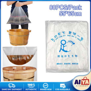 ★Same Day Shipping★ 80Pcs/Pack Disposable Foot Tub Liners Bath Basin Bags for Feet Pedicure Foot Detox SPA Heat Preservation Accessories HSQ-Feet-Spa-Liner