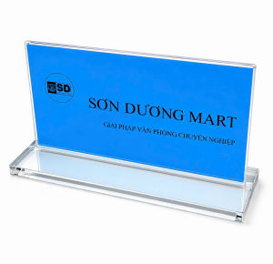 Biển chức danh mica tiêu chuẩn CA kích thước 135x23cm cho cơ quan